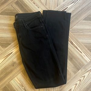 MOTHER STRAIGHT LEG BLACK JEANS